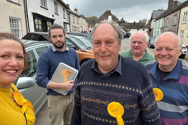 Steve and some of the LibDem team